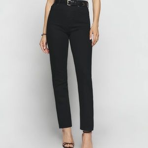 Reformation Liza Ultra high rise jeans black
